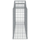 vidaXL íves horganyzott vas gabion kosár 300 x 50 x 100/120 cm