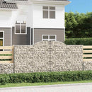 vidaXL íves horganyzott vas gabion kosár 300 x 50 x 140/160 cm