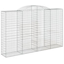 vidaXL íves horganyzott vas gabion kosár 300 x 50 x 180/200 cm