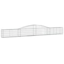 vidaXL íves horganyzott vas gabion kosár 400x30x40/60 cm