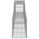 vidaXL íves horganyzott vas gabion kosár 400x30x40/60 cm