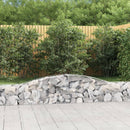 vidaXL íves horganyzott vas gabion kosár 400x30x40/60 cm