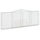 vidaXL íves horganyzott vas gabion kosár 400x30x140/160 cm