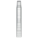 vidaXL íves horganyzott vas gabion kosár 400x30x180/200 cm