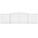 vidaXL íves horganyzott vas gabion kosár 400x50x100/120 cm