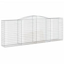 vidaXL íves horganyzott vas gabion kosár 400x50x140/160 cm