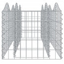 vidaXL íves horganyzott vas gabion magaságyás 200x50x50 cm