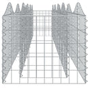 vidaXL íves horganyzott vas gabion magaságyás 400x50x50 cm