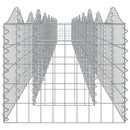 vidaXL íves horganyzott vas gabion magaságyás 800x50x50 cm