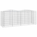 vidaXL íves horganyzott vas gabion magaságyás 200x50x100 cm
