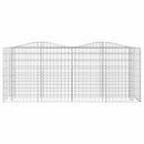 vidaXL íves horganyzott vas gabion magaságyás 200x50x100 cm