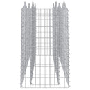 vidaXL íves horganyzott vas gabion magaságyás 200x50x100 cm
