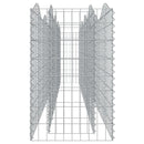vidaXL íves horganyzott vas gabion magaságyás 400x50x100 cm
