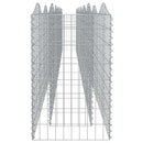 vidaXL íves horganyzott vas gabion magaságyás 600 x 50 x 100 cm