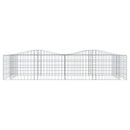 vidaXL íves horganyzott vas gabion magaságyás 200x100x50 cm