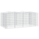 vidaXL íves horganyzott vas gabion magaságyás 200 x 100 x 100 cm