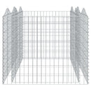 vidaXL íves horganyzott vas gabion magaságyás 200 x 100 x 100 cm