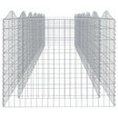 vidaXL íves horganyzott vas gabion magaságyás 600 x 100 x 100 cm