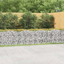 vidaXL íves horganyzott vas gabion magaságyás 600 x 100 x 100 cm