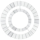 vidaXL horganyzott vas gabion tűzrakó Ø 50 cm