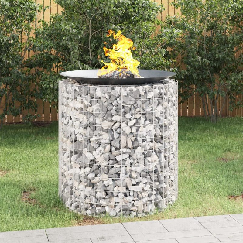 vidaXL horganyzott vas gabion tűzrakó Ø 100 cm