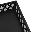 vidaXL acél XXL méretű tűztál piszkavassal 50 cm