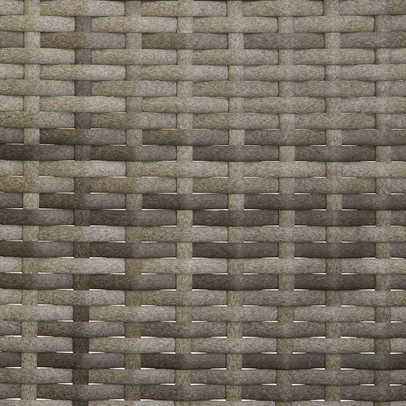 vidaXL 2 személyes szürke polyrattan kerti kanapé párnával