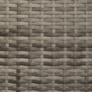 vidaXL 3 személyes szürke polyrattan kerti kanapé párnával