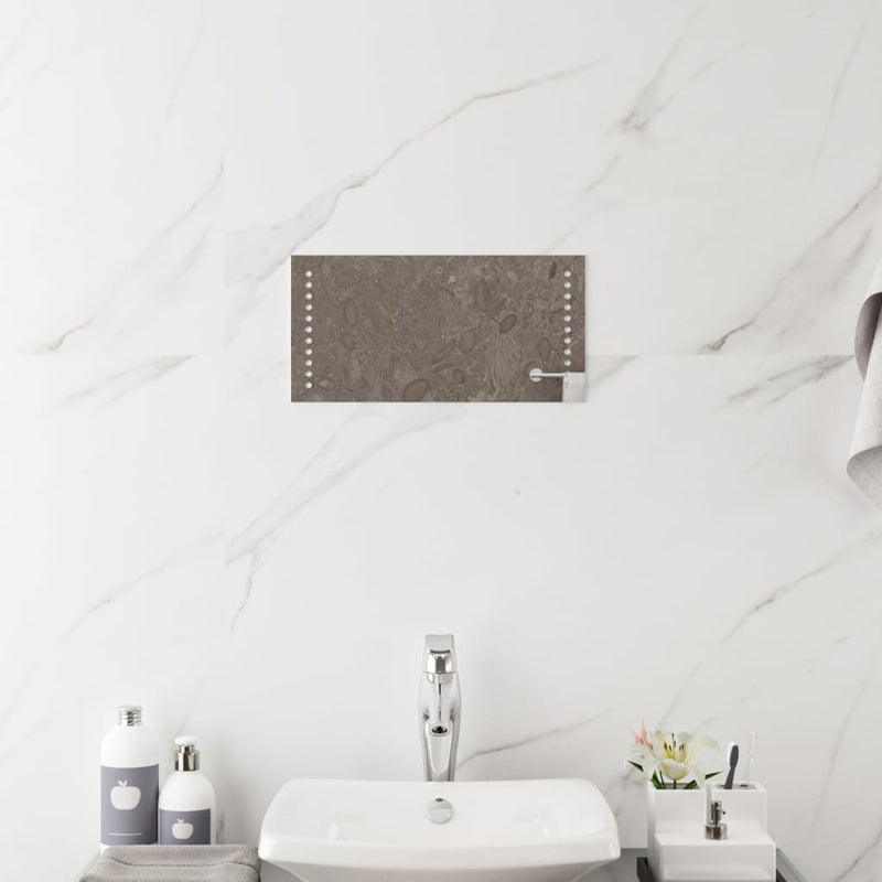 vidaXL LED-es fürdőszobatükör 20x40 cm