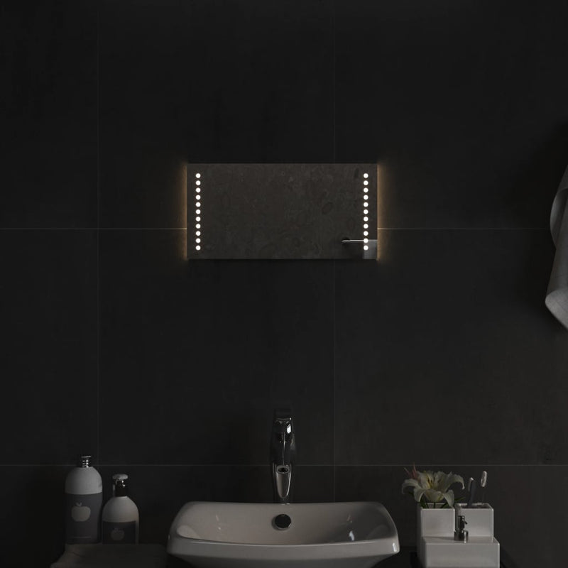 vidaXL LED-es fürdőszobatükör 20x40 cm