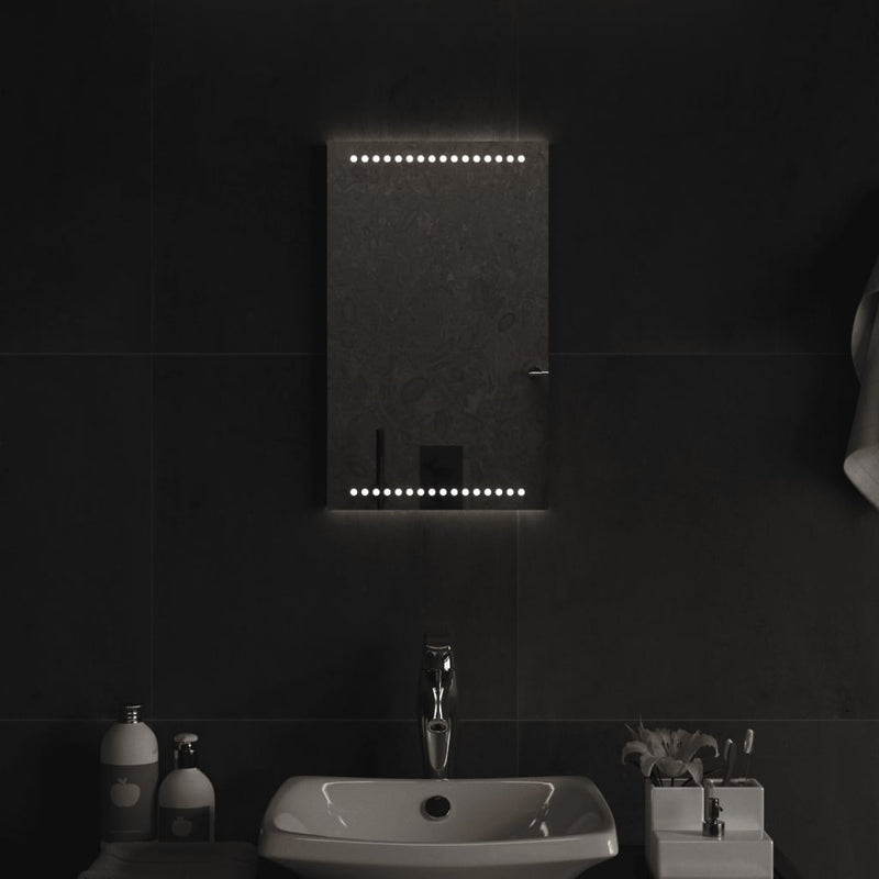 vidaXL LED-es fürdőszobatükör 30 x 50 cm