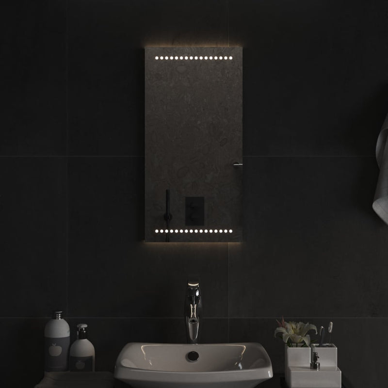 vidaXL LED-es fürdőszobatükör 30x60 cm
