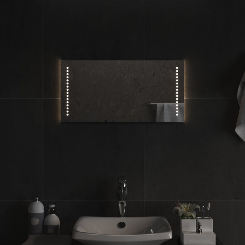 vidaXL LED-es fürdőszobatükör 30x60 cm