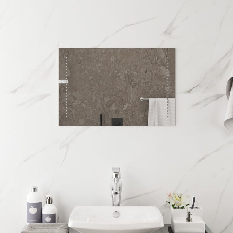 vidaXL LED-es fürdőszobatükör 40x60 cm