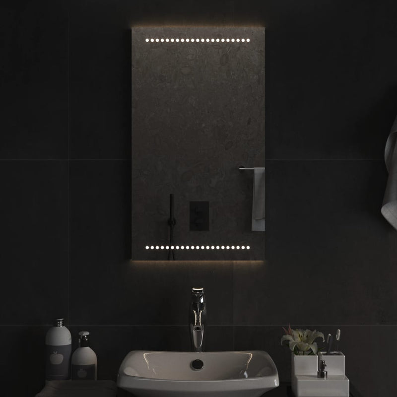 vidaXL LED-es fürdőszobatükör 40x70 cm