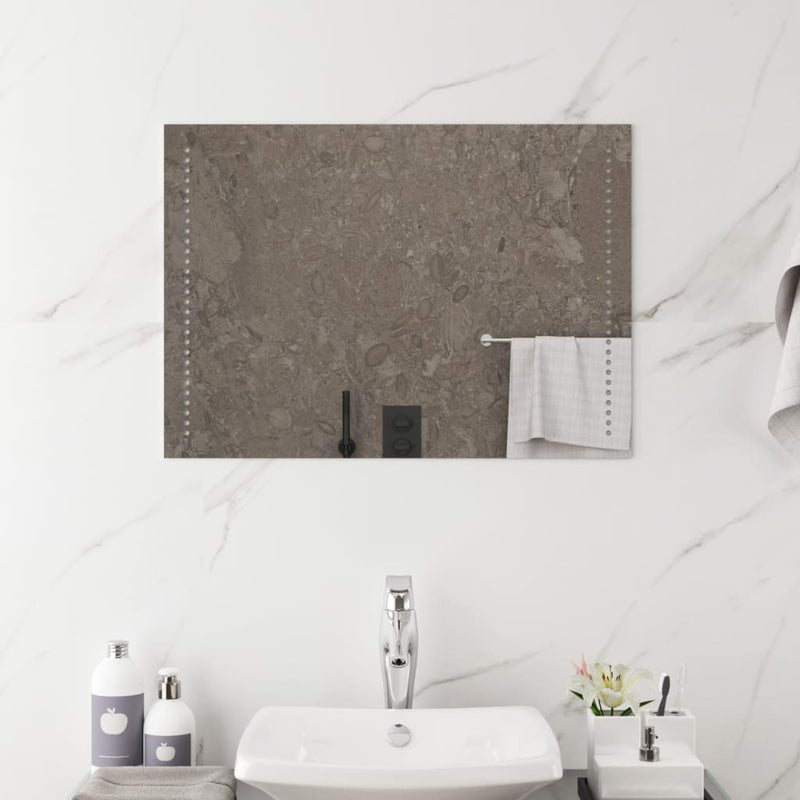 vidaXL LED-es fürdőszobatükör 50 x 70 cm