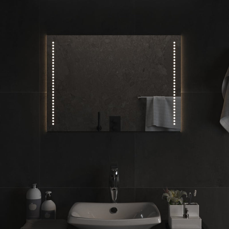 vidaXL LED-es fürdőszobatükör 50 x 70 cm