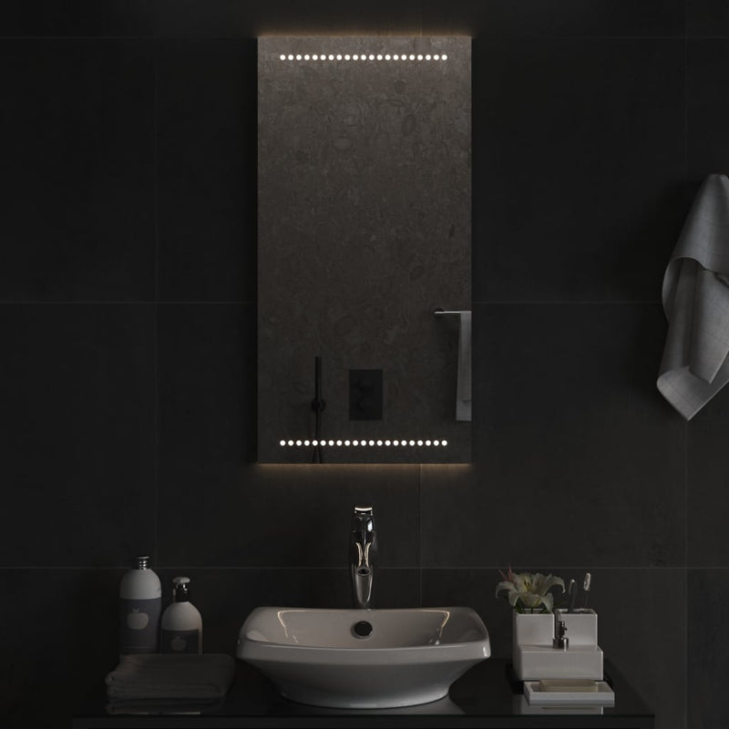 vidaXL LED-es fürdőszobatükör 40x80 cm