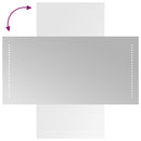 vidaXL LED-es fürdőszobatükör 40x80 cm