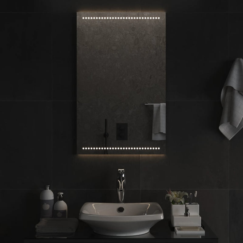 vidaXL LED-es fürdőszobatükör 50x80 cm