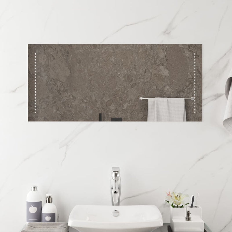 vidaXL LED-es fürdőszobatükör 40x90 cm