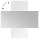 vidaXL LED-es fürdőszobatükör 40x90 cm