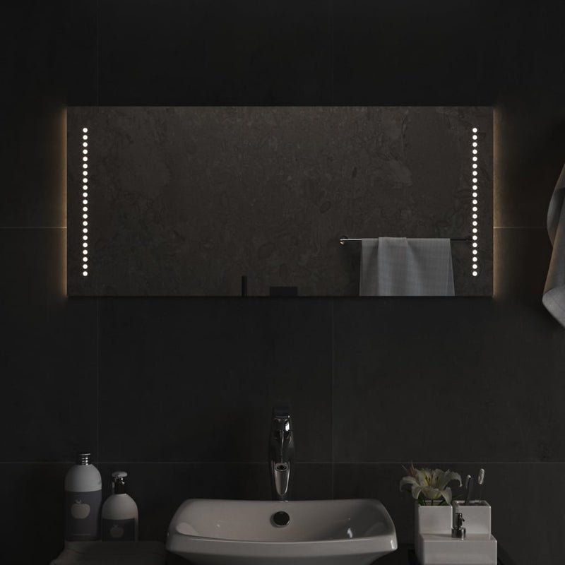 vidaXL LED-es fürdőszobatükör 40x90 cm