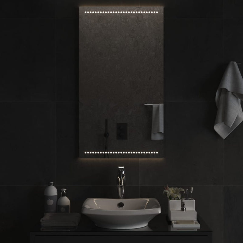 vidaXL LED-es fürdőszobatükör 50x90 cm