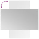 vidaXL LED-es fürdőszobatükör 50x90 cm