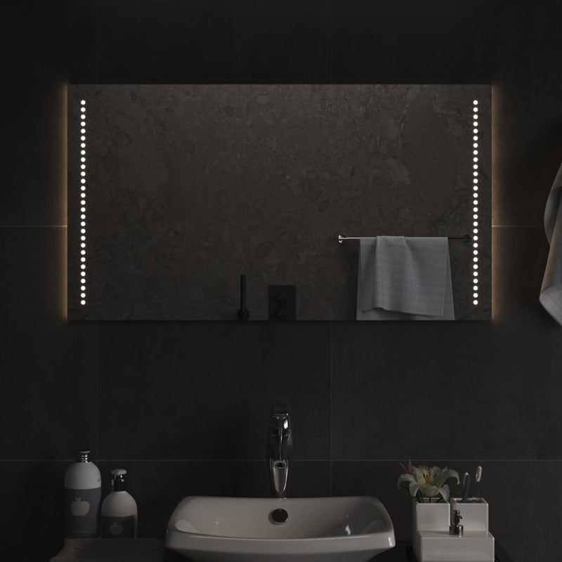 vidaXL LED-es fürdőszobatükör 50x90 cm