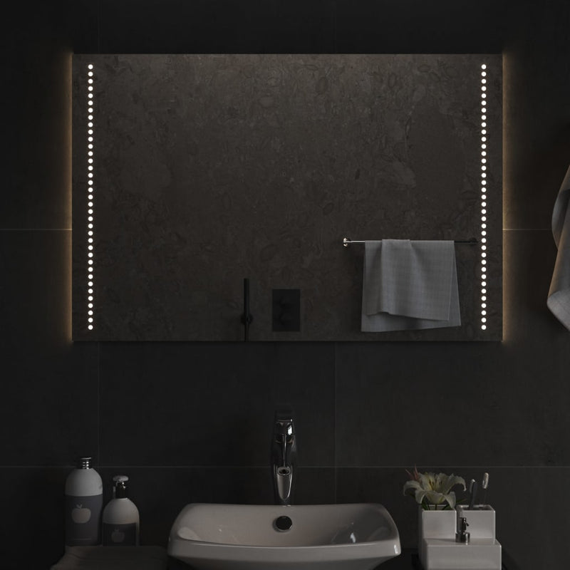 vidaXL LED-es fürdőszobatükör 60x90 cm
