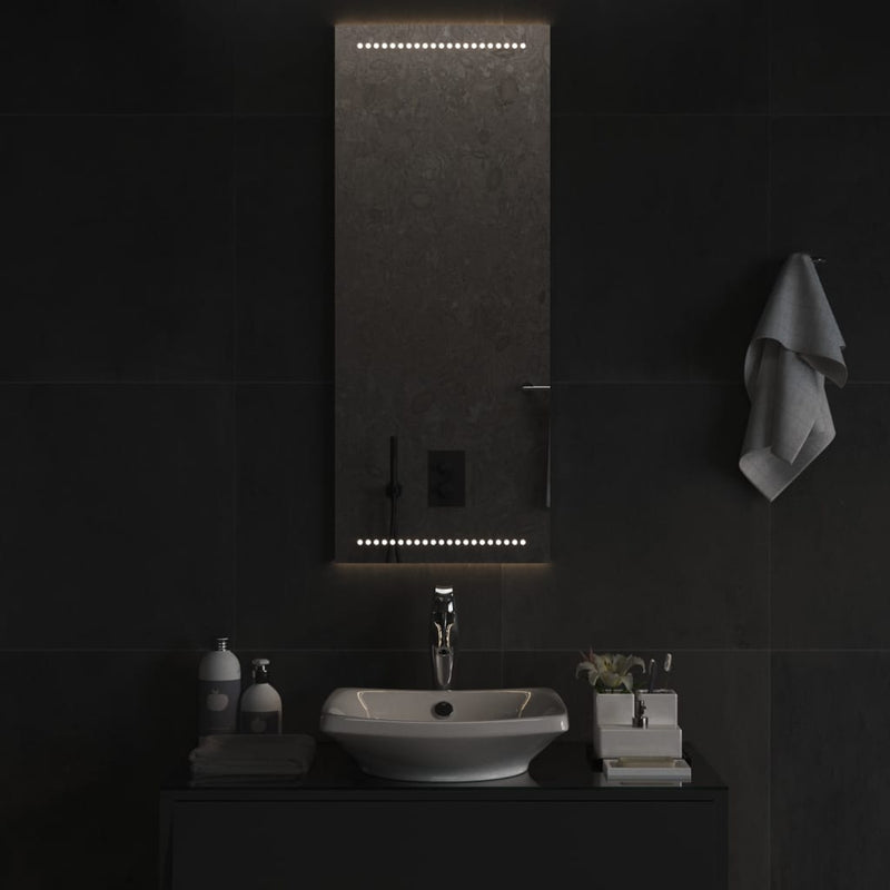 vidaXL LED-es fürdőszobatükör 40x100 cm