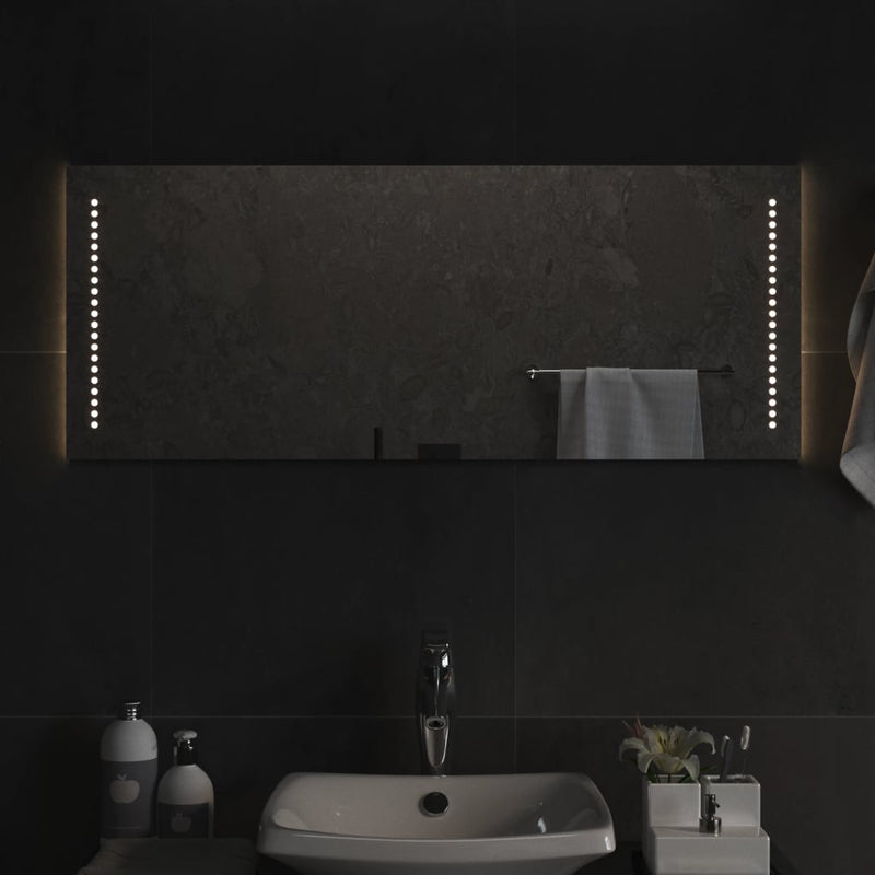 vidaXL LED-es fürdőszobatükör 40x100 cm