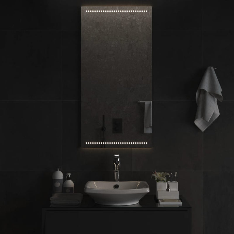 vidaXL LED-es fürdőszobatükör 50x100 cm